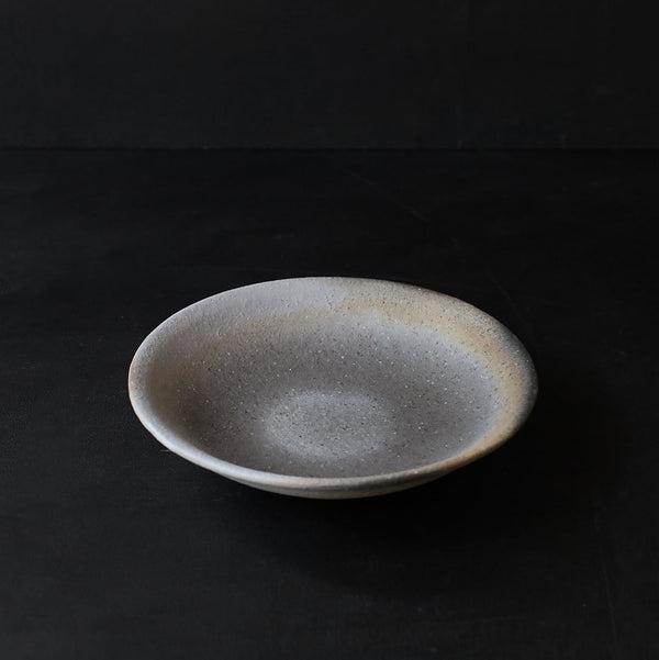 ●24-GN 34 Melted Finish Charcoal 18cm Shallow Bowl