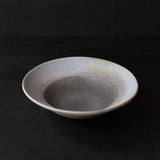 ●24-GN 35 Melted Finish Charcoal 21cm Rimmed Bowl