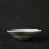 ●24-GN 35 Melted Finish Charcoal 21cm Rimmed Bowl