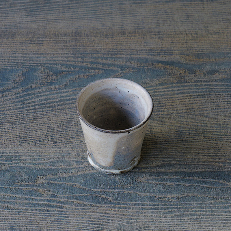 ●24-MS 38 Michikazu Sakai - White Kohiki Glaze Tea Cup