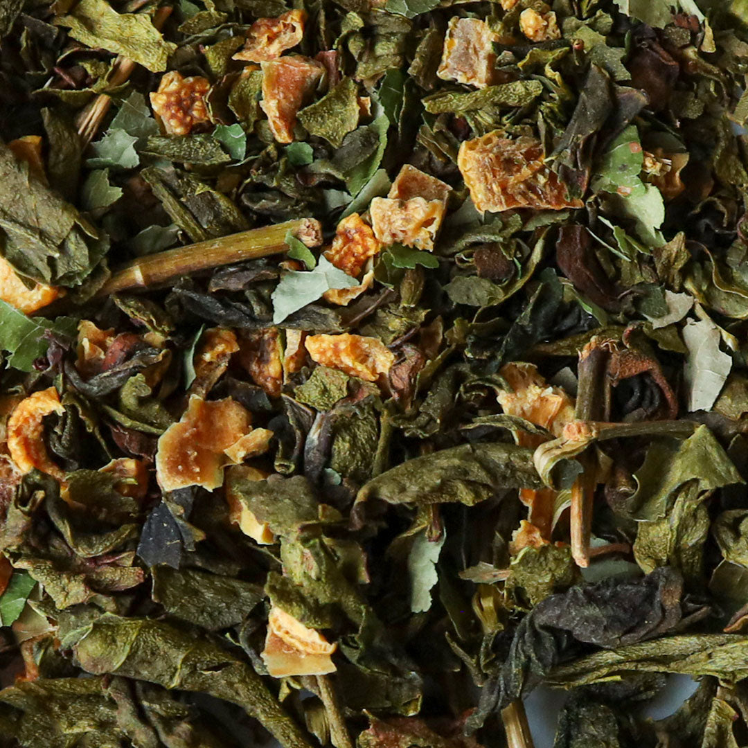 Yorozu - Pan-fired bancha infused with lemon and kuromoji (Japanese spicebush)