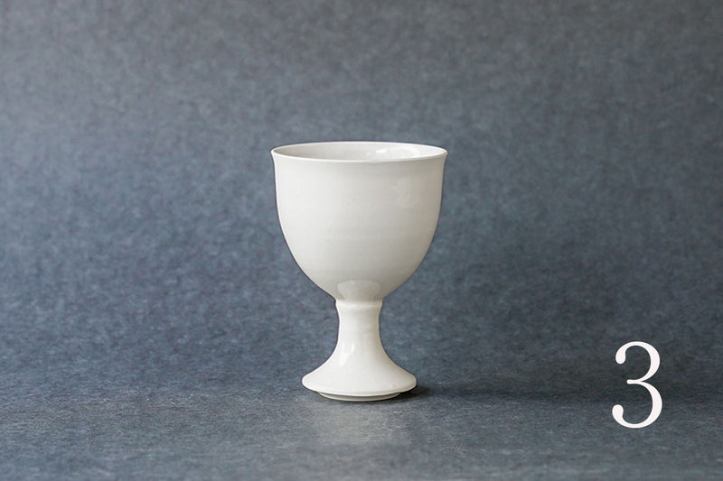 Hanako Nakazato Wine Goblet (White/C)