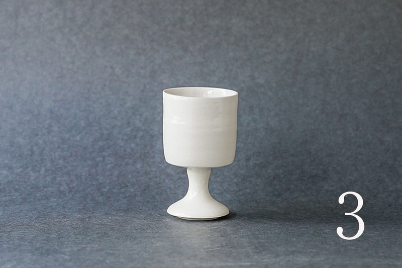 Hanako Nakazato Wine Goblet (White/B)