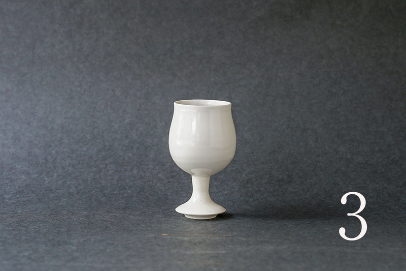 Hanako Nakazato Wine Goblet (White/A)