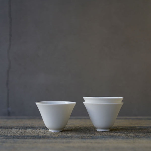 Yuichi Murakami White Porcelain Teacup for Chinese Tea