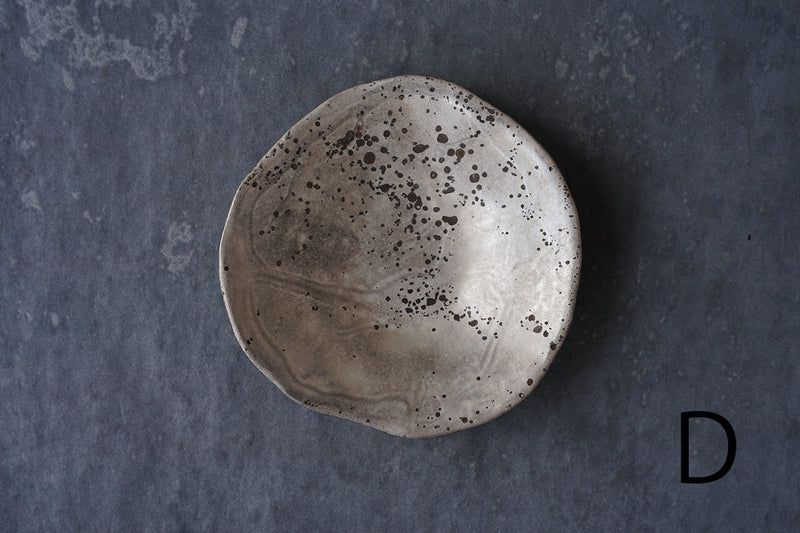 ●23-YI-41 Silver Glaze Small Plate