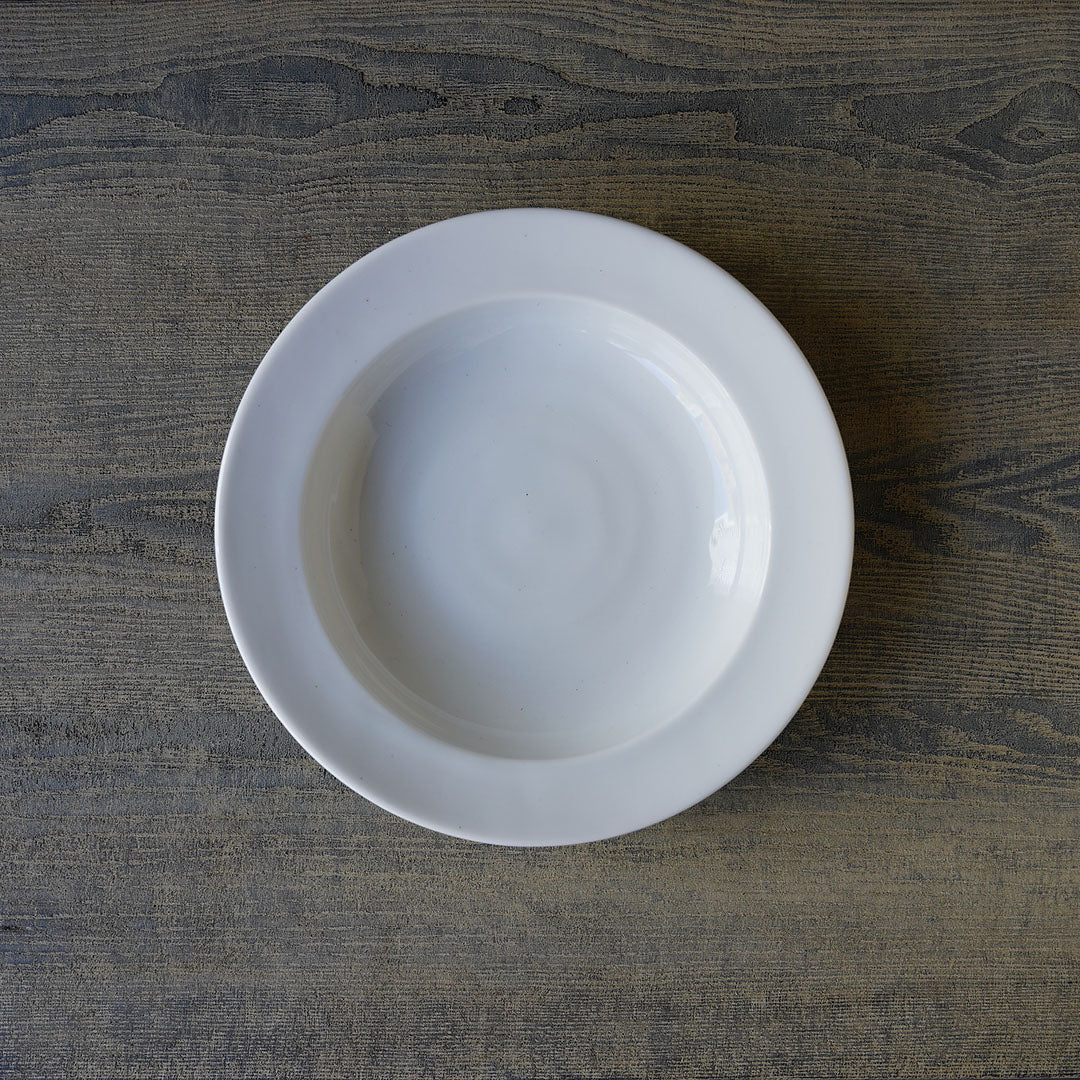 Yuichi Murakami - White Porcelain Soup Bowl, 22cm