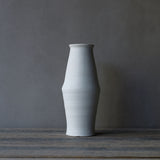 ●24-TS 45 Tomoko Sakai - White Glaze Cylinder Vase