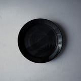 ●25-YT48 Yohen Black Karatsu Plate