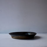 ●25-YT48 Yohen Black Karatsu Plate