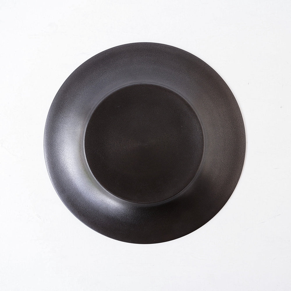 赤木明登 ディナー皿 黒 – 雨晴/AMAHARE