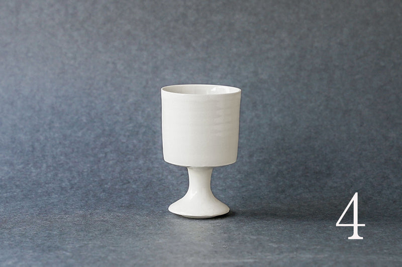 Hanako Nakazato Wine Goblet (White/B)