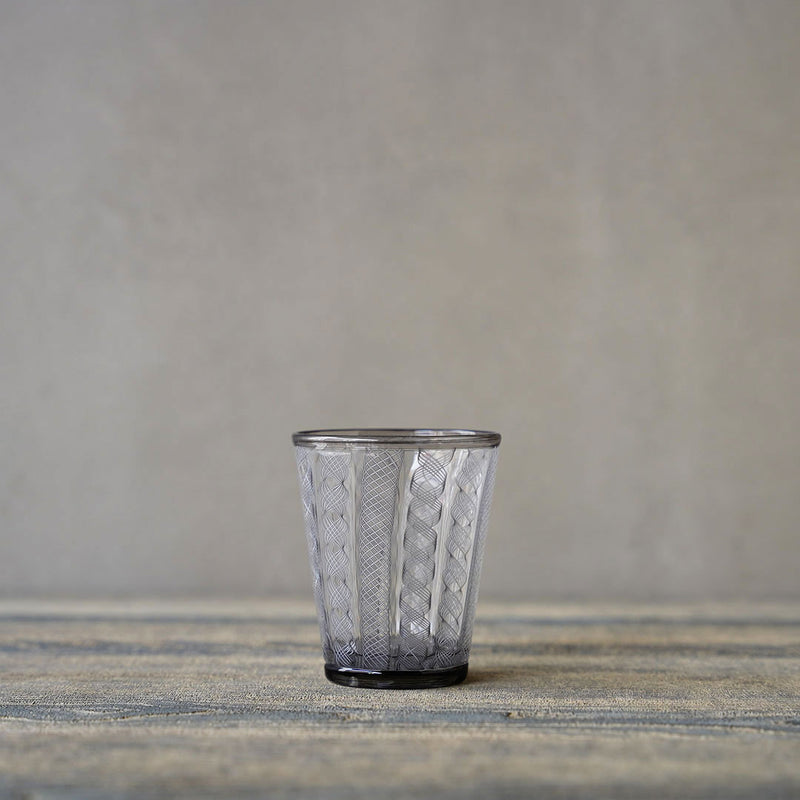 ●24-YTDM5レースガラス　グラス　（薄墨）