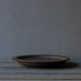 ●24-MS 5 Michikazu Sakai - Manganese Glaze Round Plate B