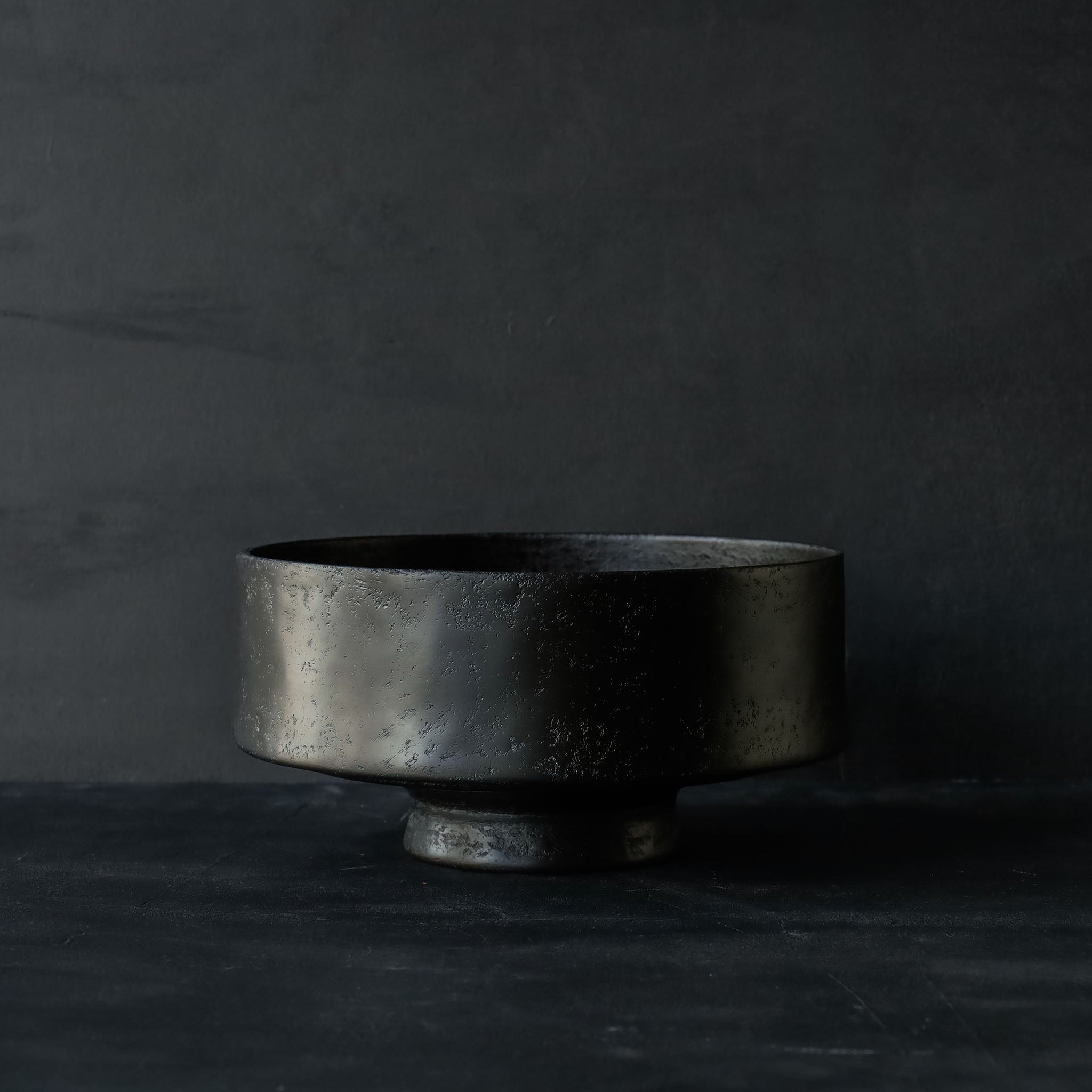 26-AS-50  Takaashi-hachi (High-footed Small Bowl) – Black