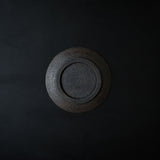 ●25-KF Sabi-urushi Plate 18cm Black