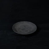●25-KF Sabi-urushi Plate 18cm Black