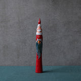 25-9 とんがりサンタ プレミアム リース赤-54