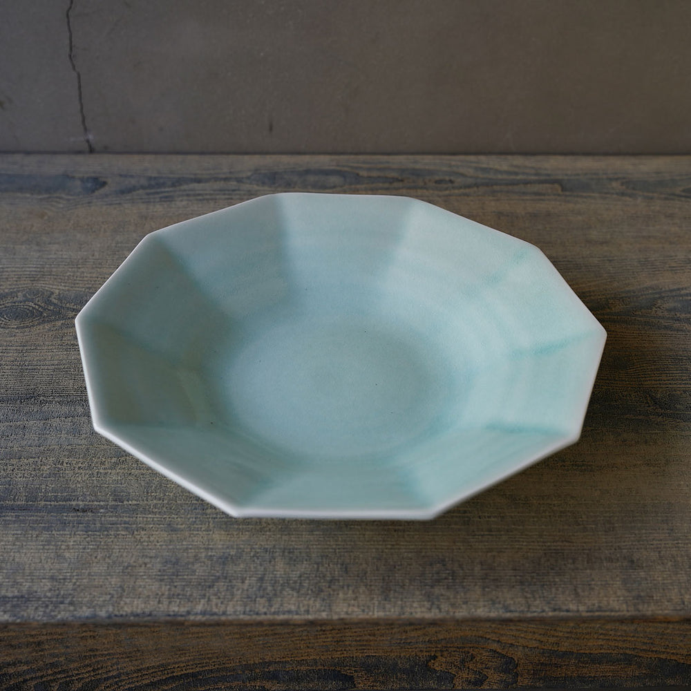 村上雄一 青磁10角深皿26cm – 雨晴/AMAHARE