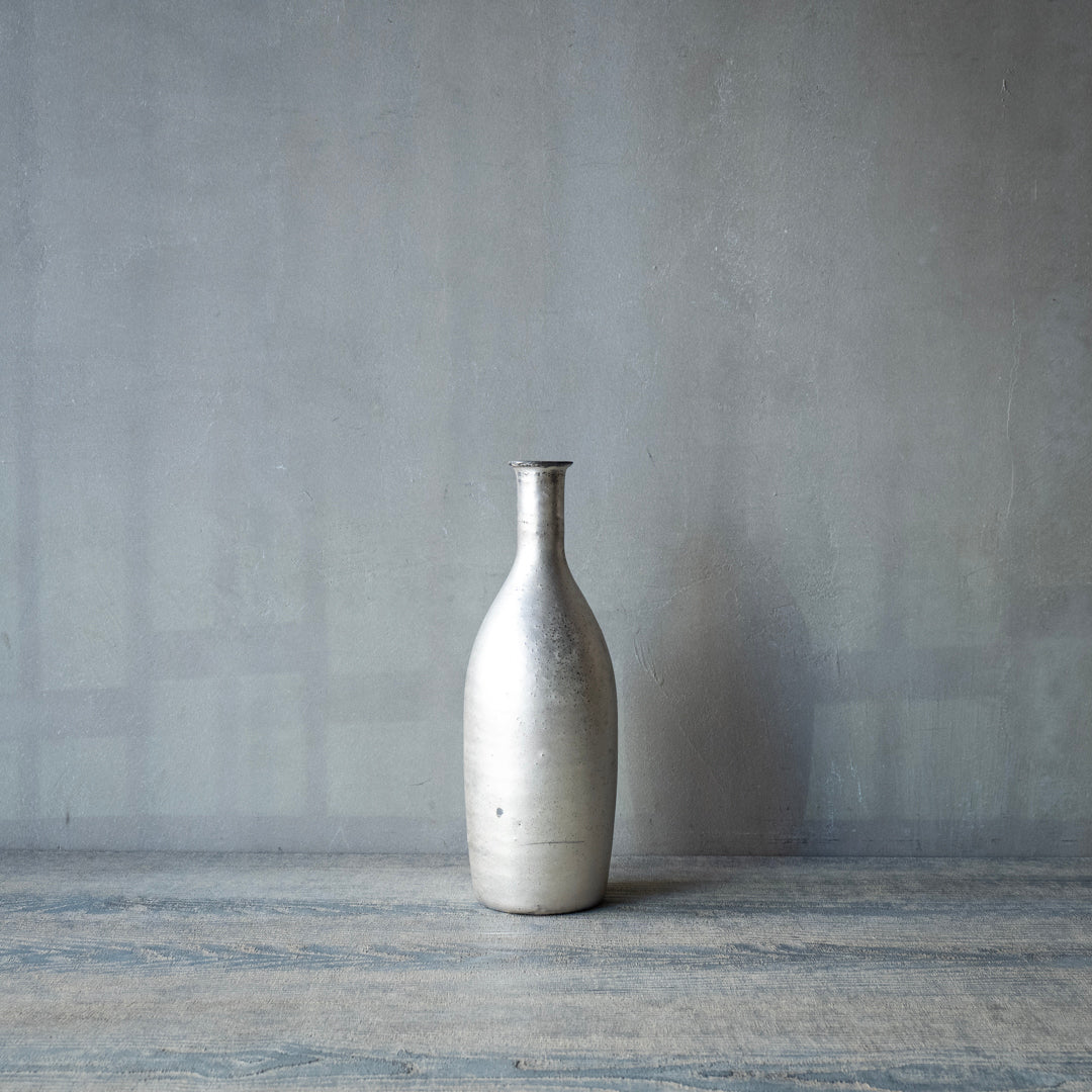 ●25-AF-55 花器（ボトル中） 銀