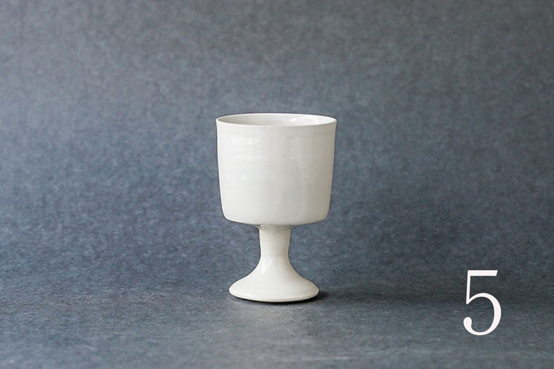 Hanako Nakazato Wine Goblet (White/B)