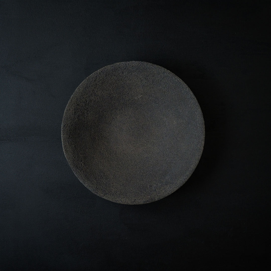 ●25-KF 錆漆 ７寸深皿 黒