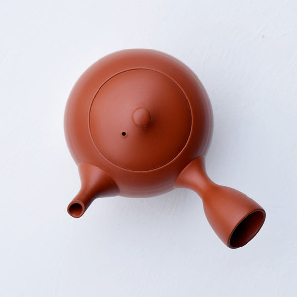 Hokuryu Round Teapot "Shudei (Red)"