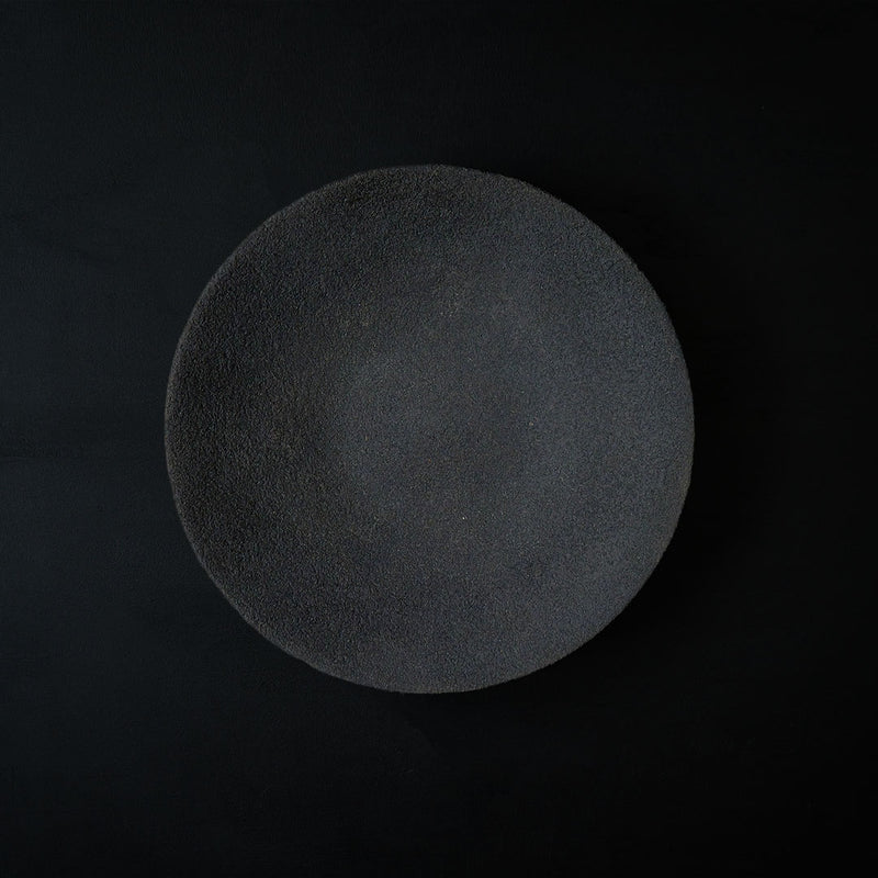 ●25-KF Sabi-urushi Deep Plate 24cm Black