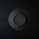 ●25-KF Sabi-urushi Deep Plate 24cm Black