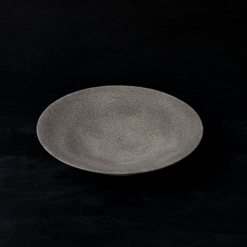 ●25-KF Sabi-urushi Deep Plate 24cm White