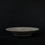 ●25-KF Sabi-urushi Deep Plate 24cm White