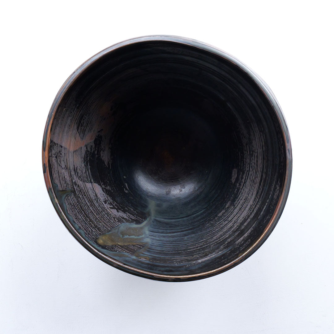 ●24-TY-83 Yohen Black Karatsu Grand Vessel