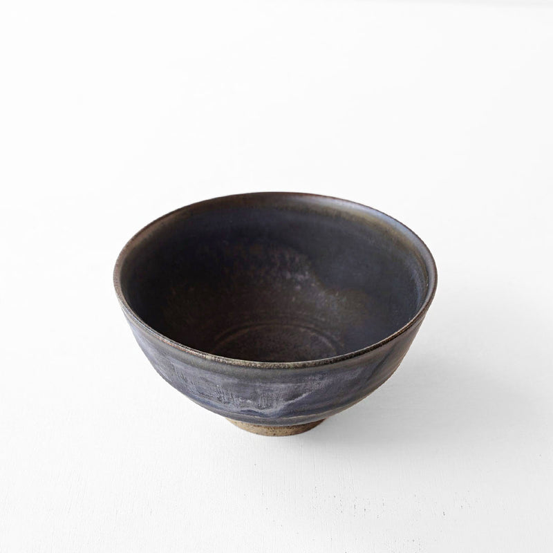 Yukiko Kiln Rice Bowl Black Karatsu