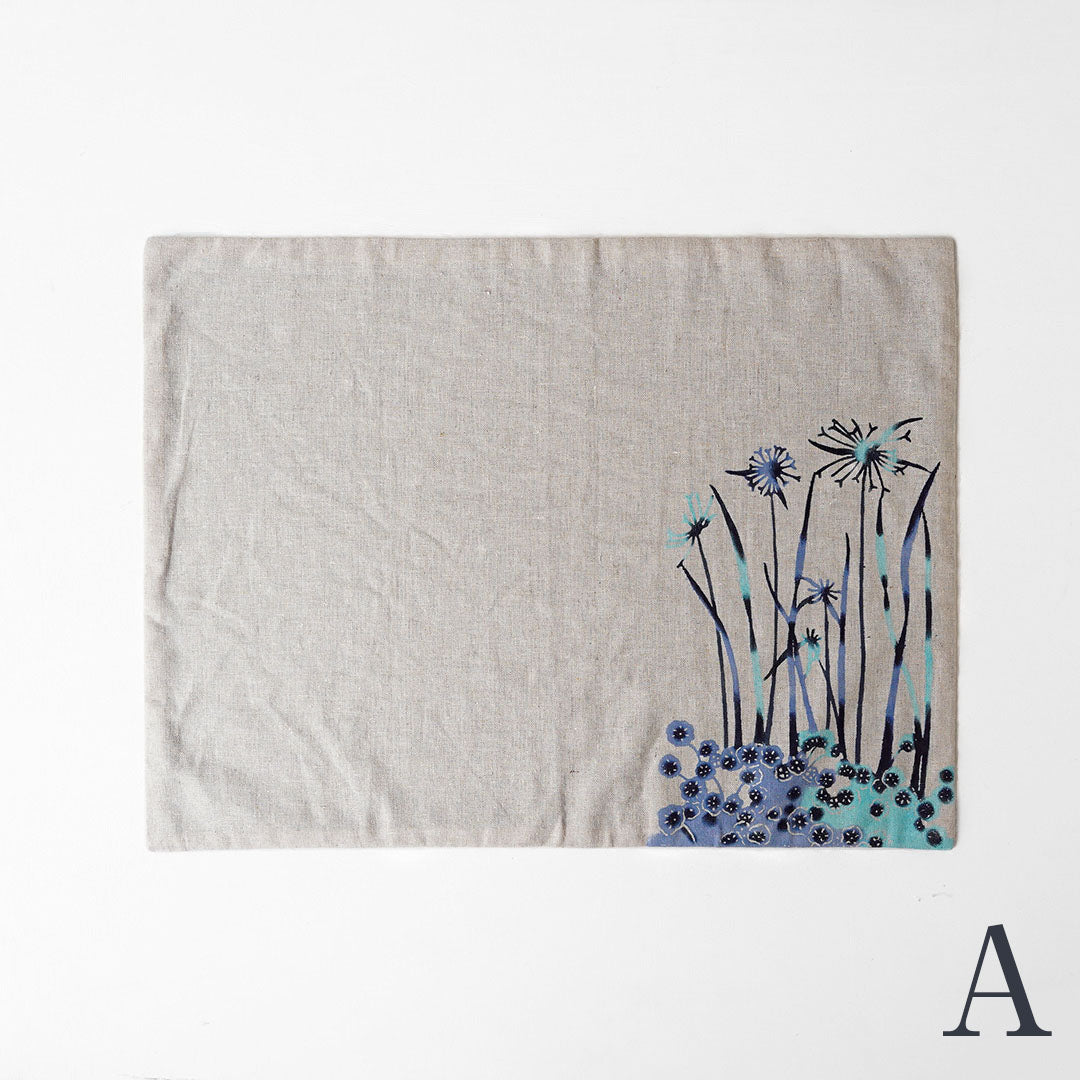 Bingata Nawachou Place Mat Waterside Scene Aigata