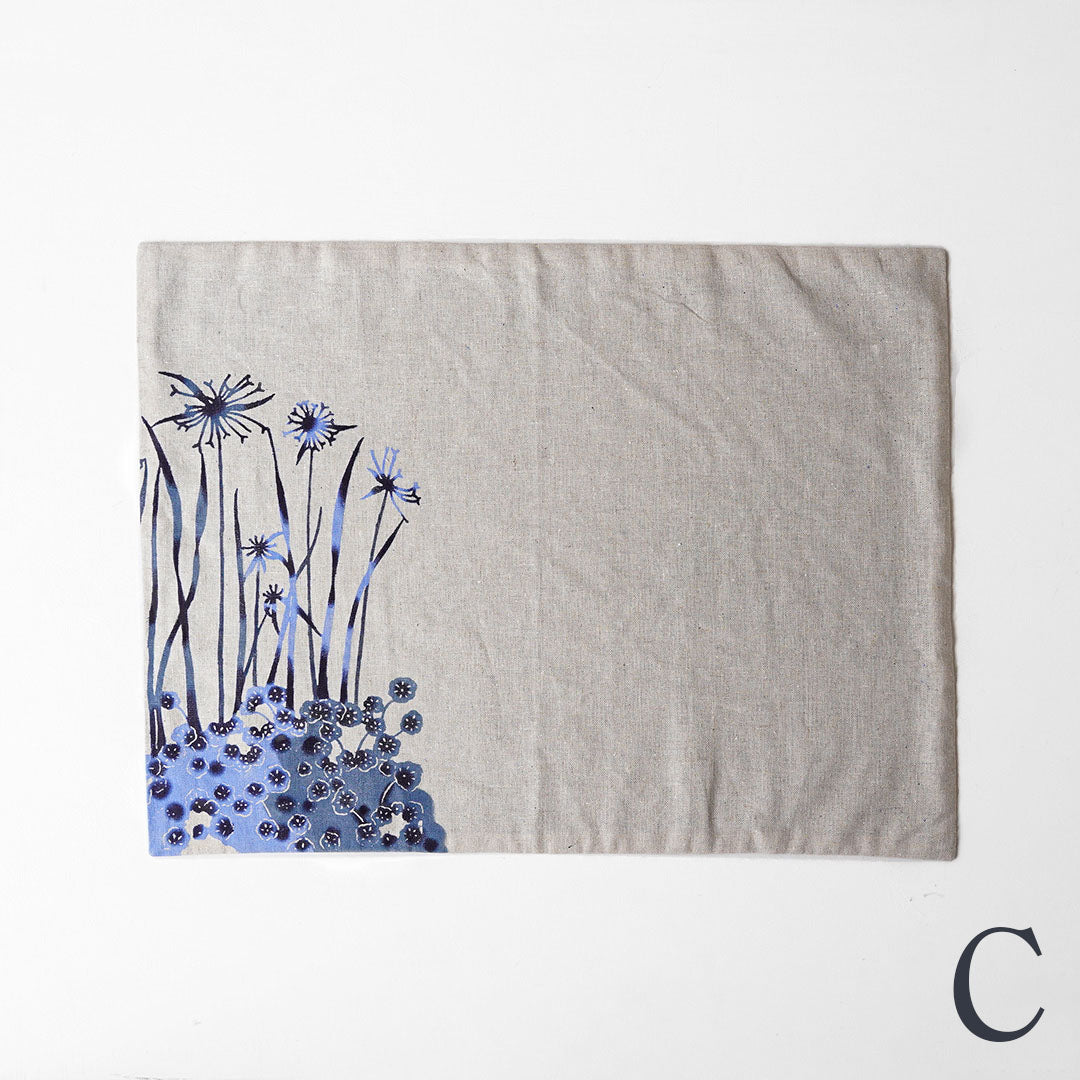 Bingata Nawachou Place Mat Waterside Scene Aigata