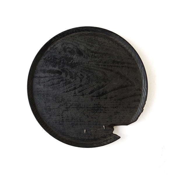 Fuyou Round Tray 300 Black with Kasugai