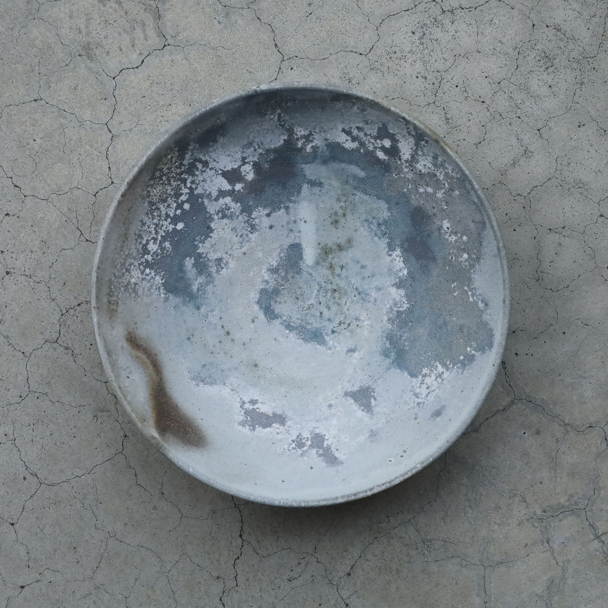 Etsuji Noguchi White Rust, Large Bowl (approx. 24cm)　G