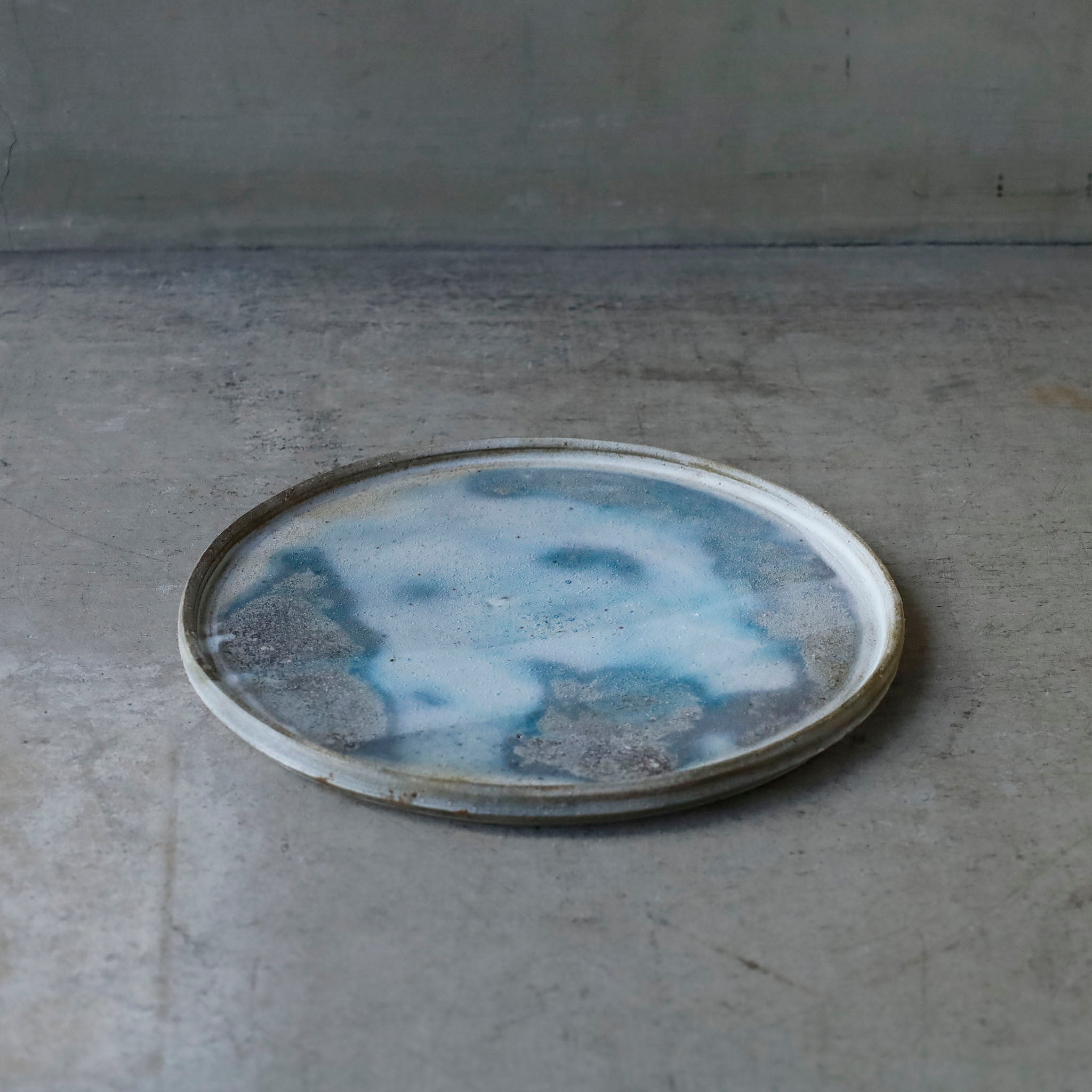 Etsuji Noguchi / White Rust, Large Plate  A