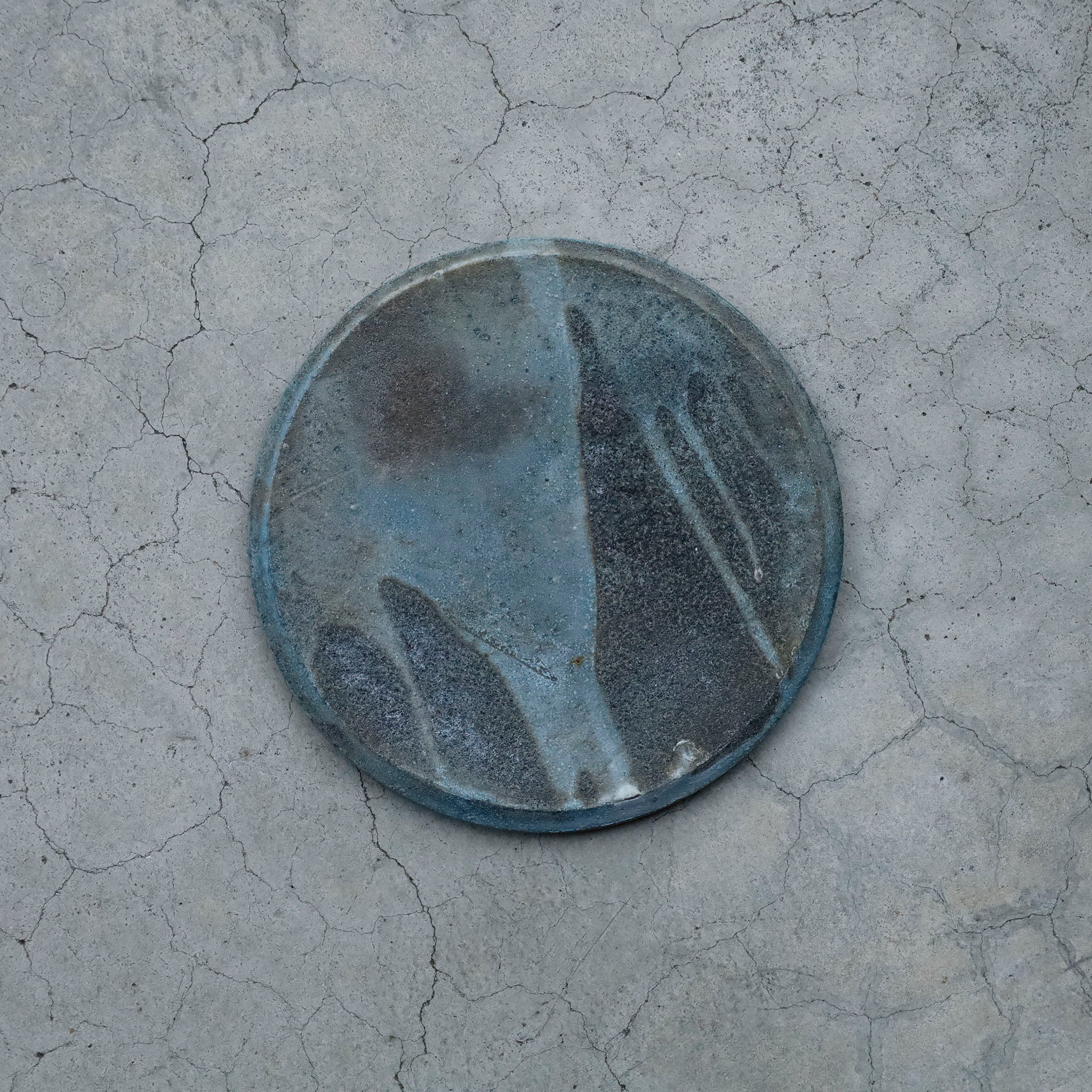 Etsuji Noguchi / White Rust, Medium Plate (approx. 18cm) O