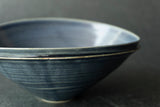 Hanako Nakazato Double Lip Bowl L (Blue Jeans)