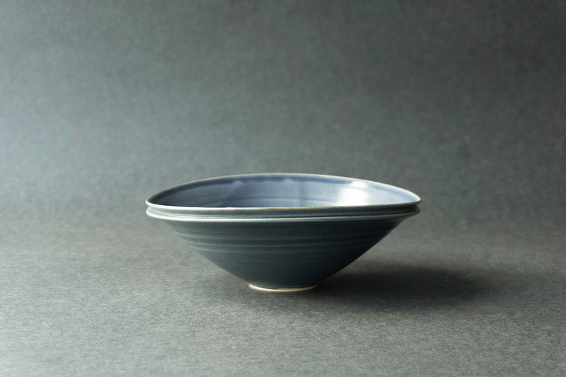 Hanako Nakazato Double Lip Bowl L (Blue Jeans)