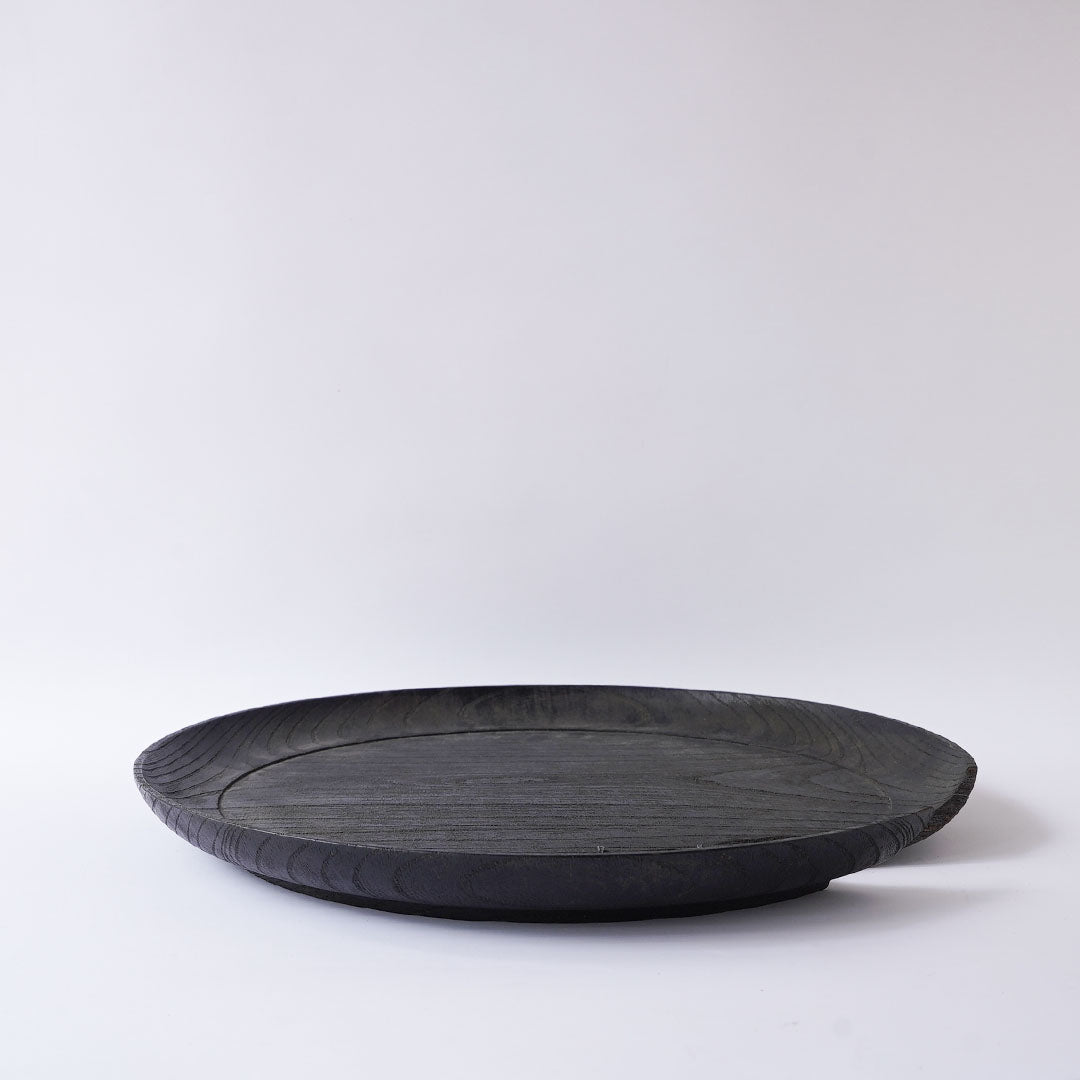 Fuyou Large Tray Black with Kasugai