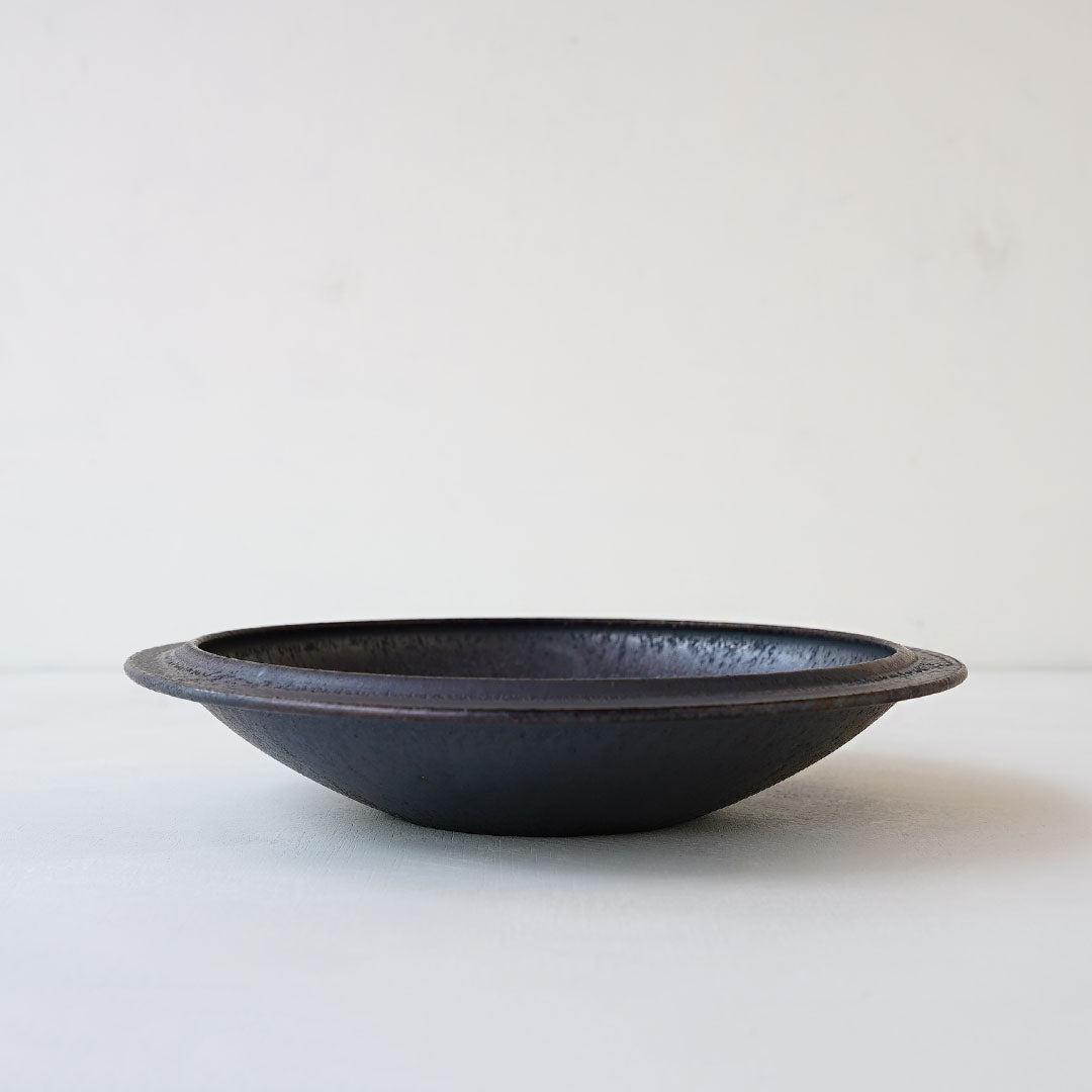 船串篤司 プレート 黒 24cm 2枚セット 船串篤司 plate 黒