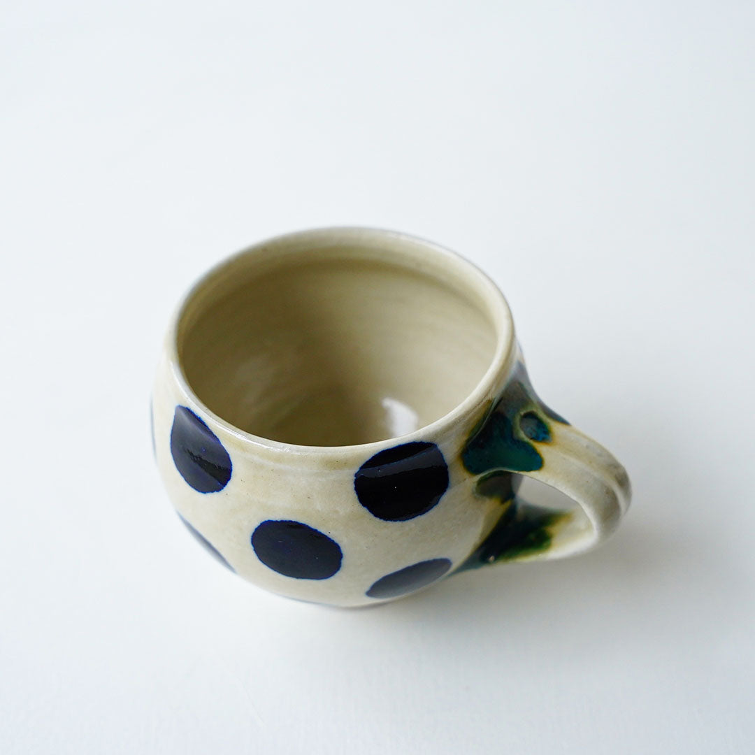 Toubou Makiya Round Mug II Blue Dots