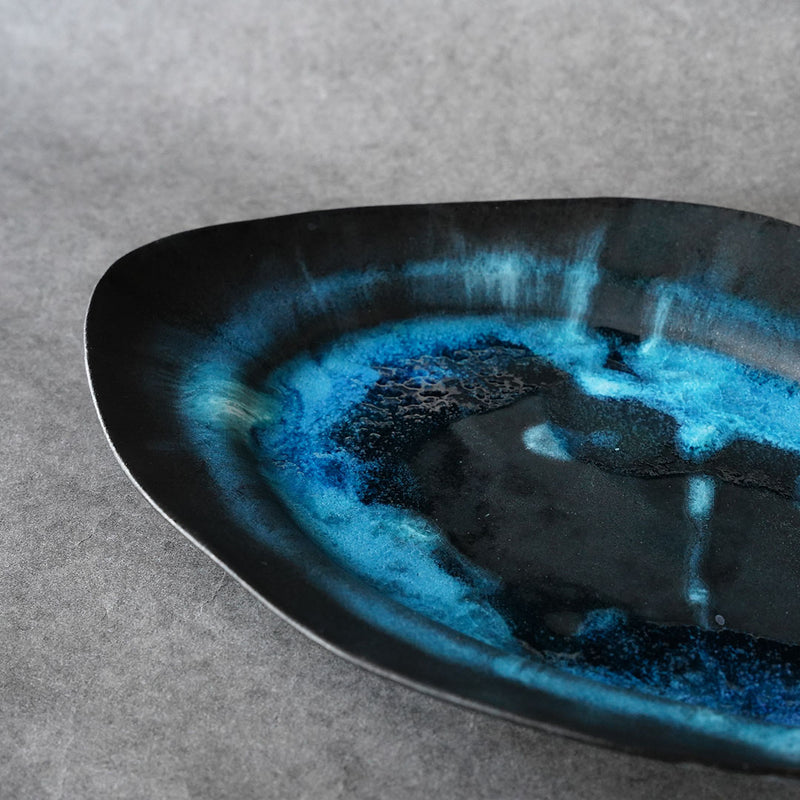 Yuko Ikeda Oval Plate (Large) Glaze B