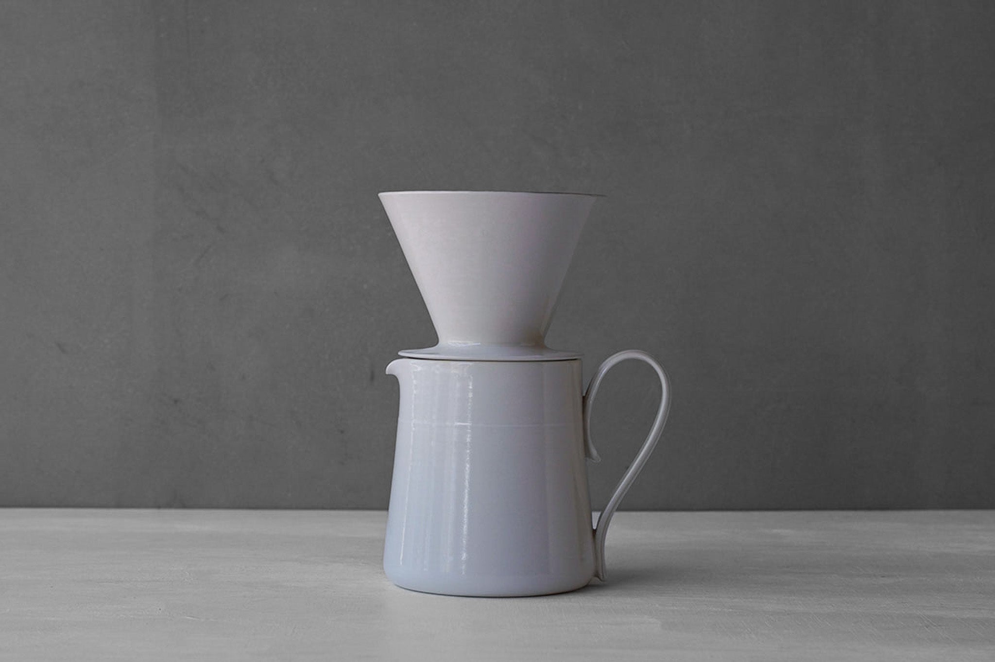 Tatsuya Hattori  White Silver Glaze  Coffee Dripper