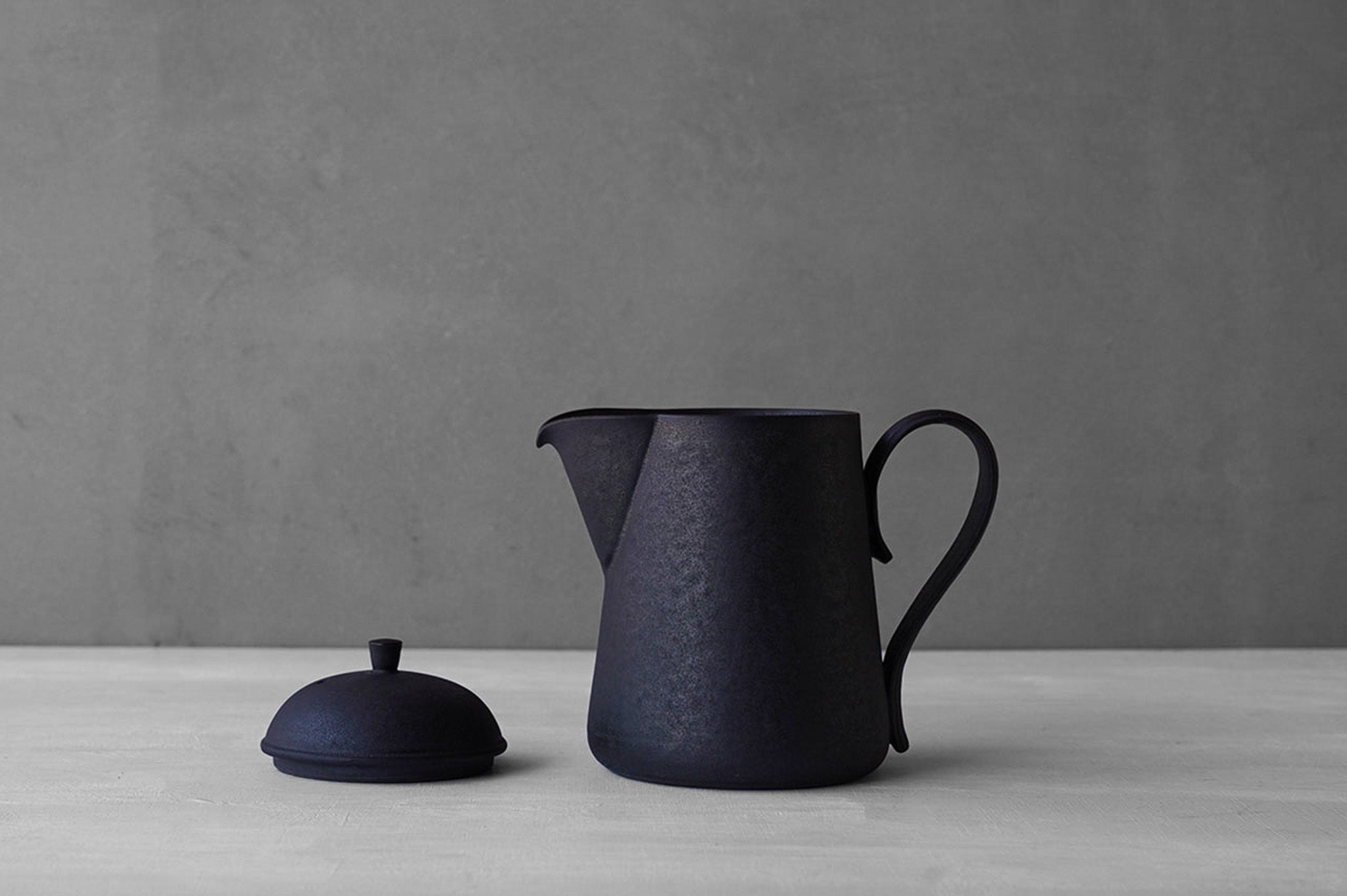 Tatsuya Hattori  Black Glaze  Pitcher