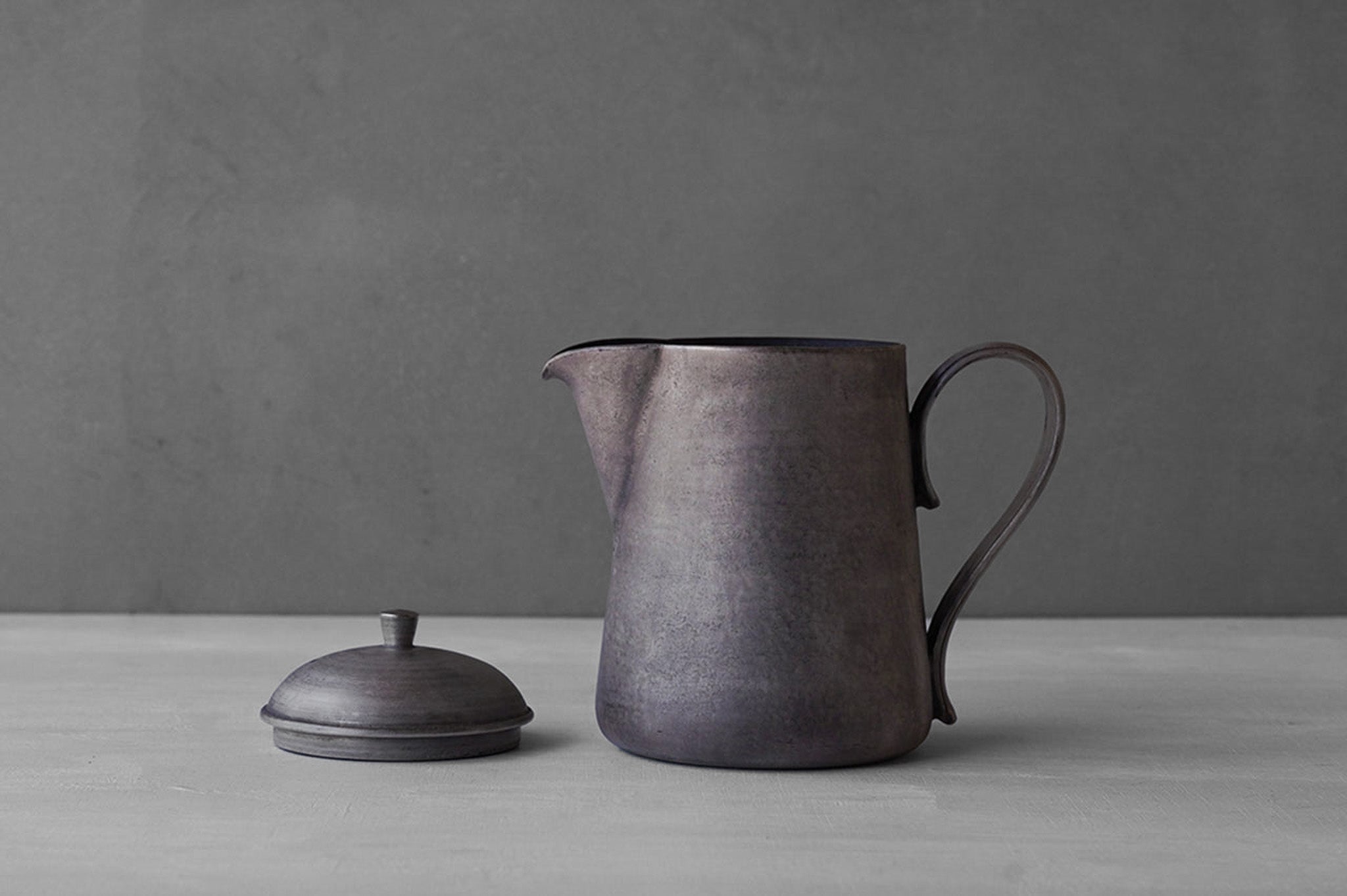 Tatsuya Hattori  Silver Glaze  Pewter Pitcher