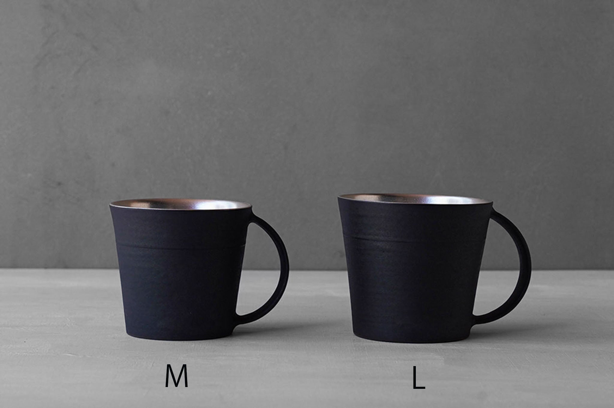 Tatsuya Hattori Black Silver Glaze Mug M