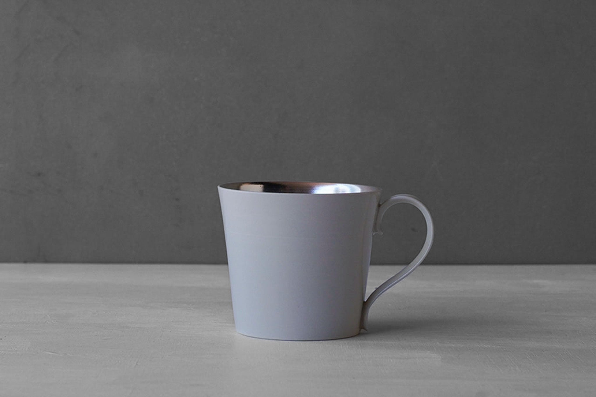 Tatsuya Hattori White Silver Glaze Mug L